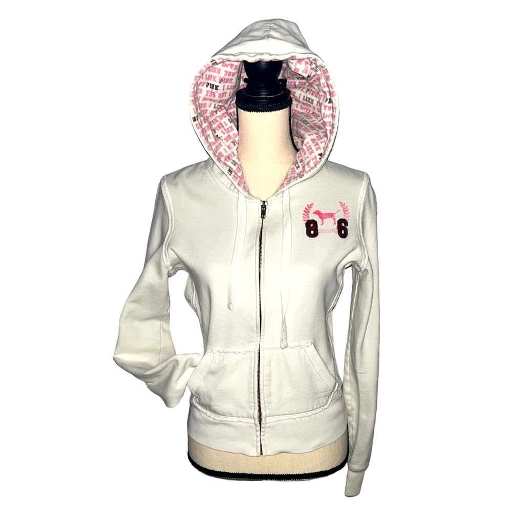 *SOLD* PINK Victoria’s Secret ‘My Favorite Sweats’ Zip Up Hoodie